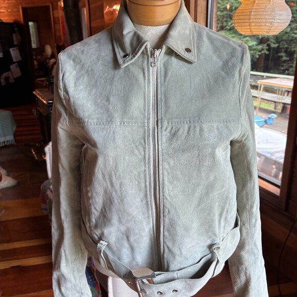 Grey Suede Jacket - Capulet - Picture 1 of 6